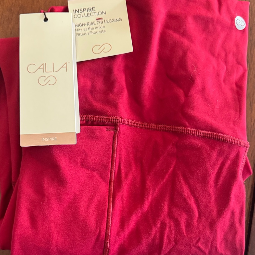 Calia Women's High-Rise 7/8 Legging - Red